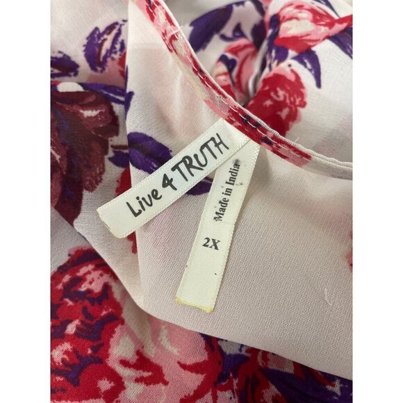 Floral Kimono Cardigan With Tassels 2X Live 4 Truth - Picture 5 of 6